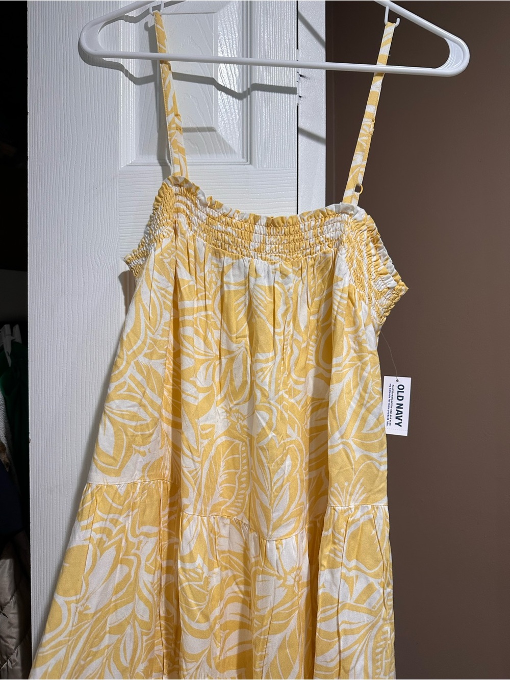 Yellow Floral Spaghetti-Strap Maxi Dress - Picture 5 of 8